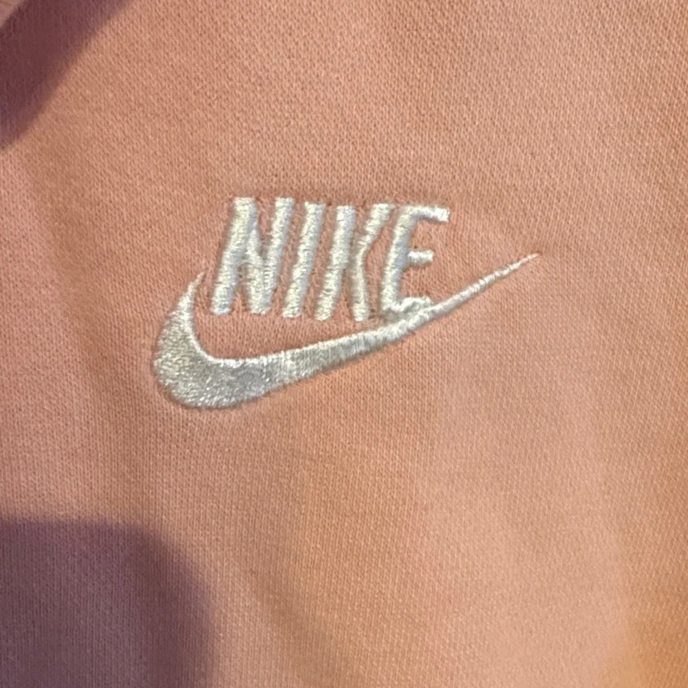 355 Nike Funnel Cowl Neck Hoodie Women’s Medium Light Pink Pullover Sweatshirt